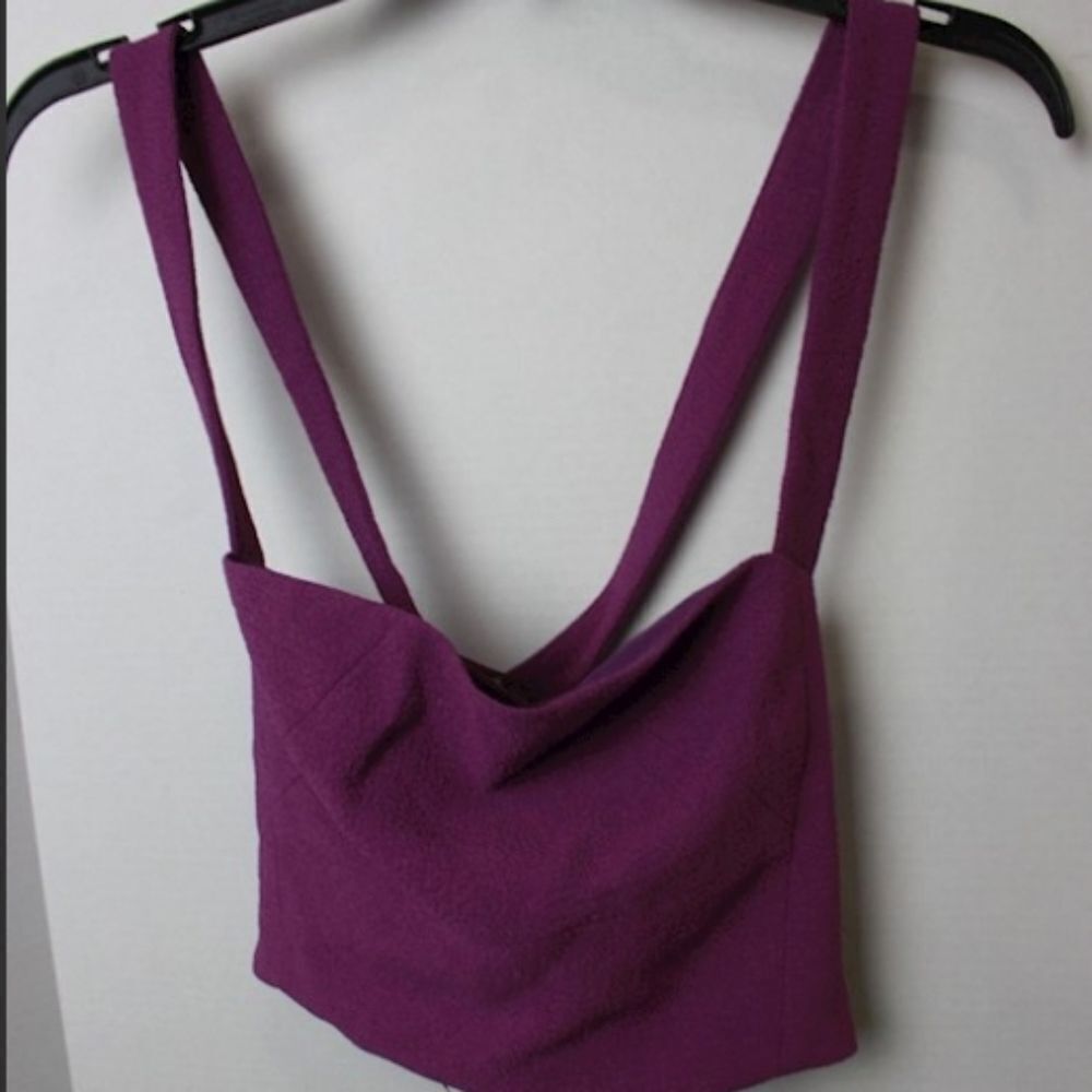 BNWT Black Halo Purple Crop Top